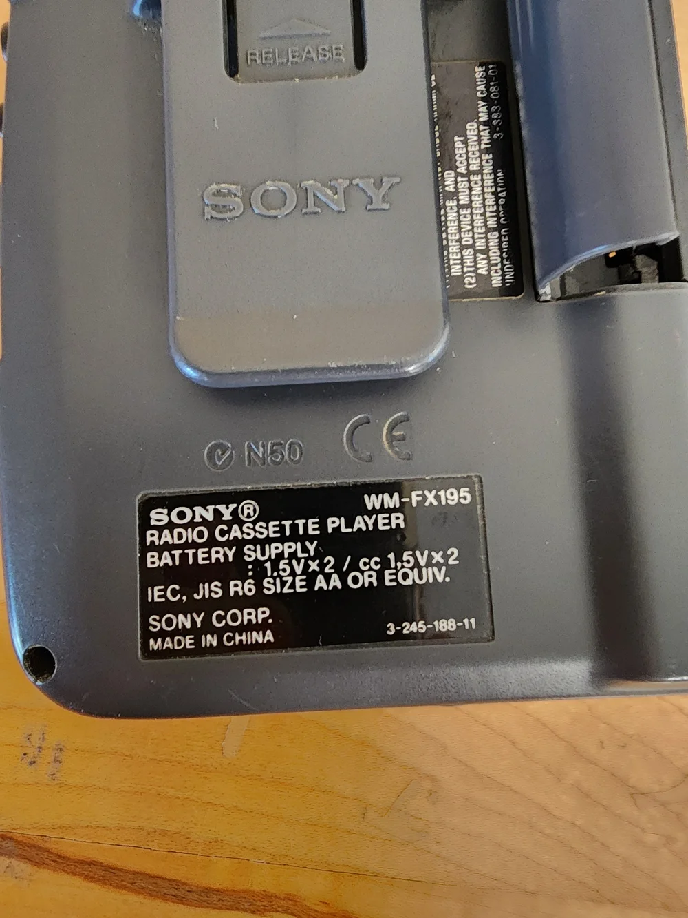 Sony Silver Walkman Portable AM/FM Cassette Player - For Parts